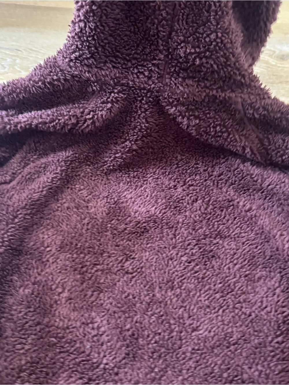 Nike Plush Maroon Sherpa Pullover